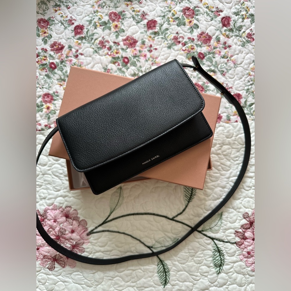 Mansur Gavriel Leather Crossbody Wallet
